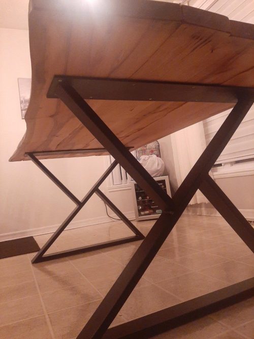 Pattes en X et table de salon sur mesure (4/6)